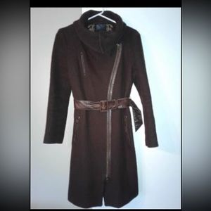 Mackage brown coat wool Medium